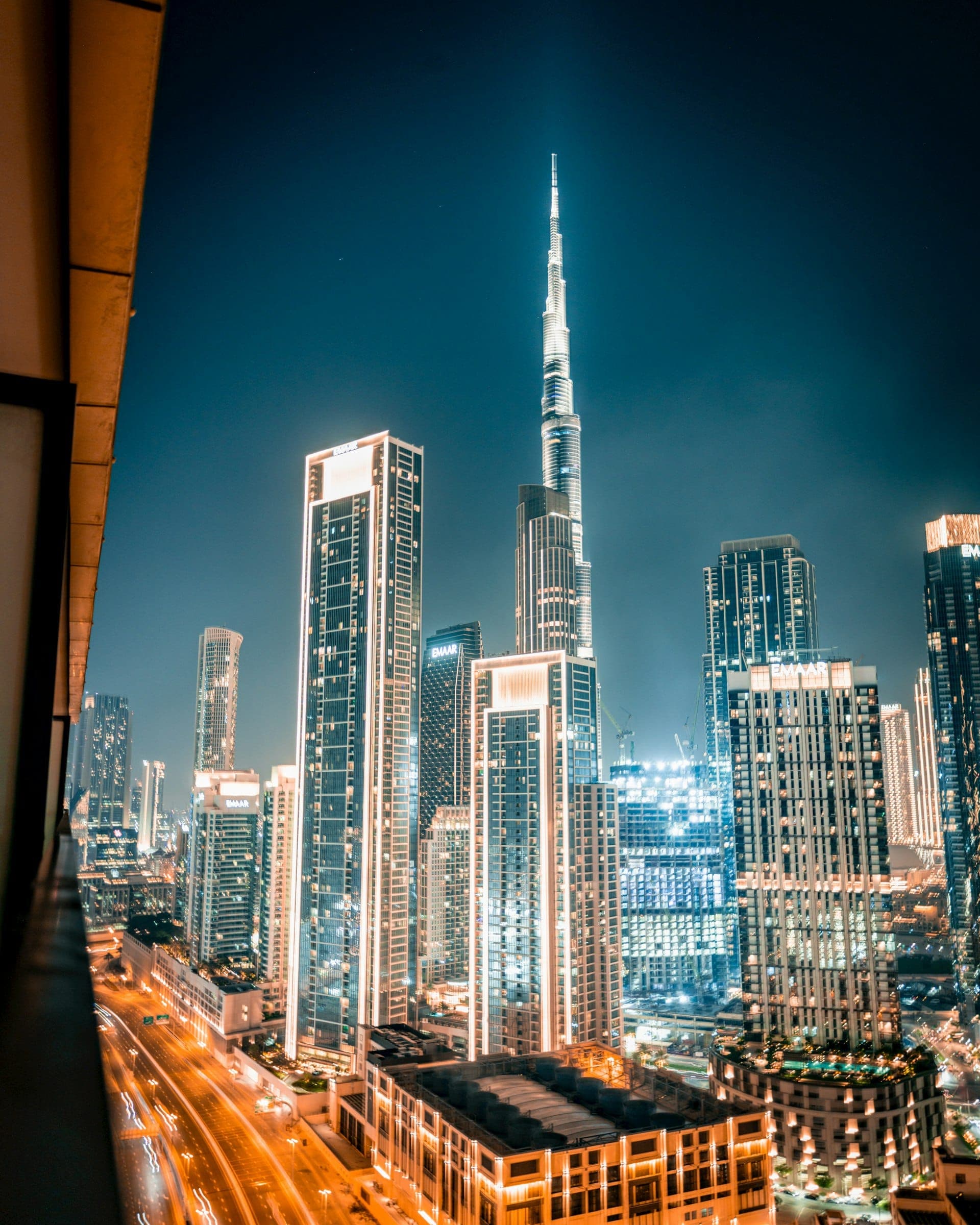 Dubai business district skyline
